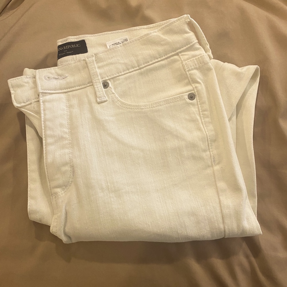 NEW BANANA REPUBLIC WHITE JEANS